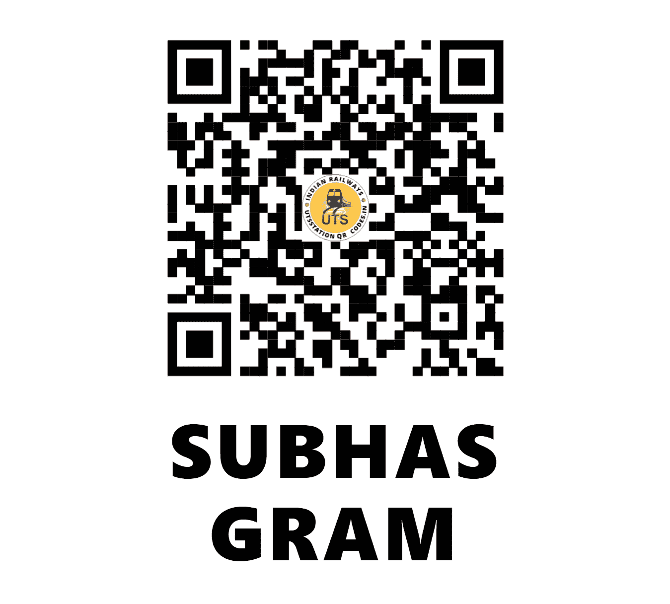 UTS QR Code for SUBHAS GRAM - SBGR - ER (WEST BENGAL)